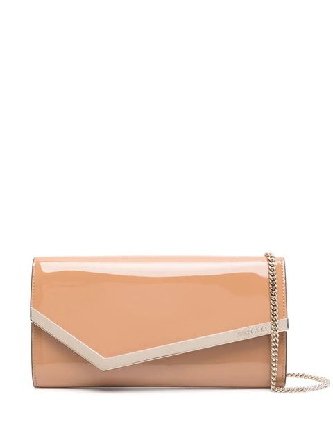 Jimmy Choo Emmie leather clutch bag - Neutrals - zdjęcie produktu nr 1