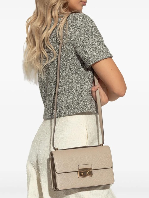 Tory Burch embossed-logo flap bag - 200 - zdjęcie produktu nr 2