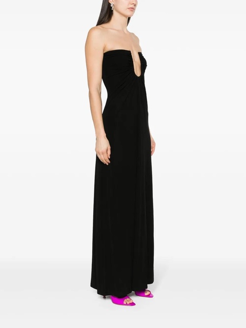 Christopher Esber Arced Palm strapless dress - Black - zdjęcie produktu nr 2