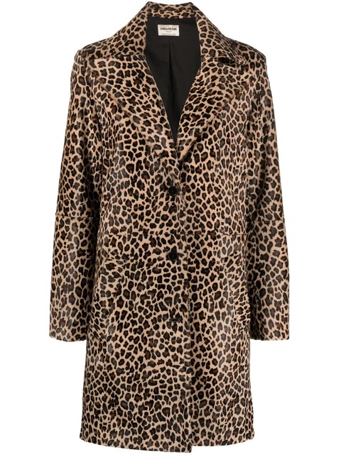 Zadig&Voltaire leopard-print calf hair coat - Neutrals - zdjęcie produktu nr 1