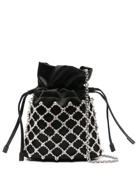 Aquazzura Crystal Lover bucket bag - Black - zdjęcie produktu nr 1