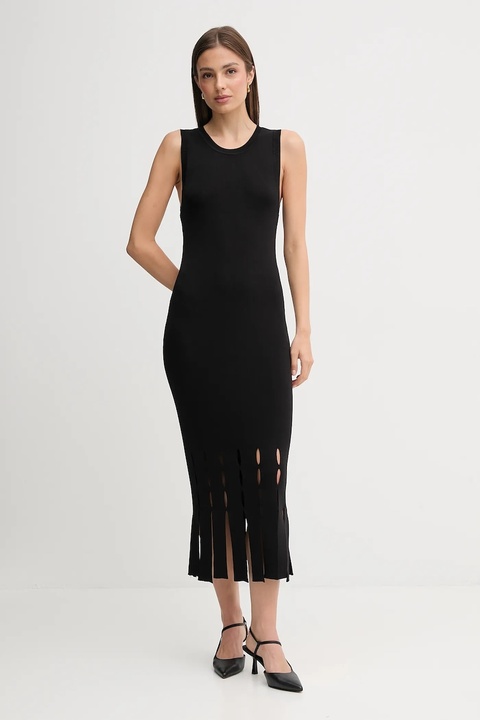 Dkny sukienka kolor czarny maxi dopasowana P5EUAX20 - zdjęcie produktu nr 1