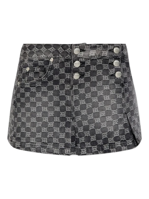 MISBHV buttoned patterned skirt - Black - zdjęcie produktu nr 1