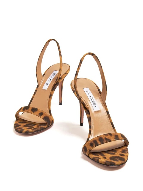 Aquazzura So Nude 85mm leather sandals - Brown - zdjęcie produktu nr 2