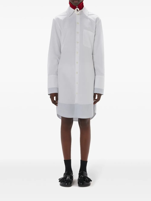 JW Anderson long-sleeve short shirtdress - White - zdjęcie produktu nr 2