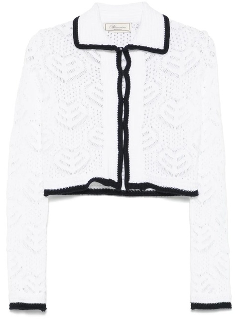 Blumarine open-knit cardigan - White - zdjęcie produktu nr 1