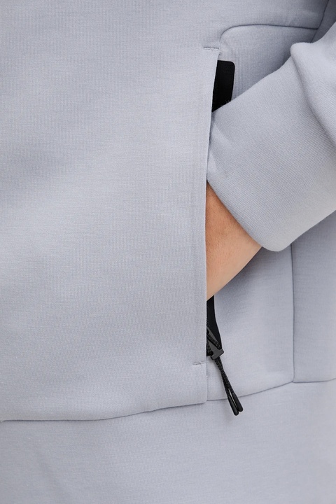 On bluza Focus Tech damska kolor fioletowy z kapturem gładka 1WF30370174 - zdjęcie produktu nr 2