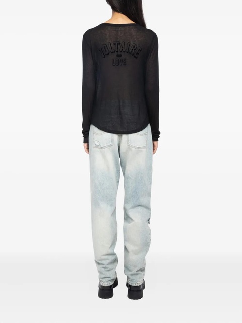 Zadig&Voltaire ribbed long-sleeve top - Black - zdjęcie produktu nr 1