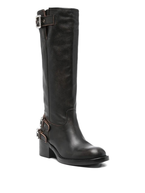 Chloé 60mm biker over-the-knee boots - Black - zdjęcie produktu nr 2