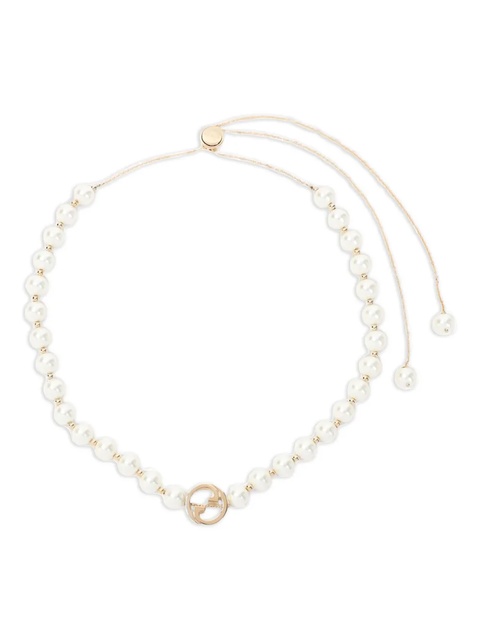 Gucci Interlocking pearl necklace - Gold - zdjęcie produktu nr 1