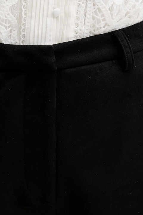 Bardot szorty damskie kolor czarny gładkie high waist 60059PB - zdjęcie produktu nr 2