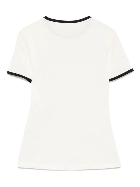 Aya Muse contrast-trim T-shirt - Neutrals - zdjęcie produktu nr 2