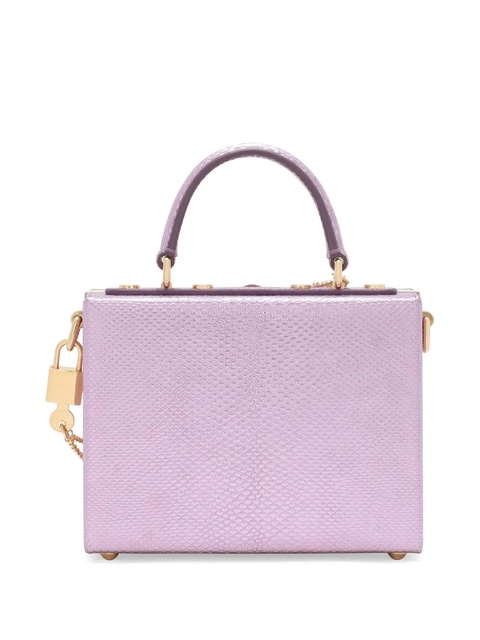 Dolce & Gabbana Dolce Box leather tote bag - Pink - zdjęcie produktu nr 2