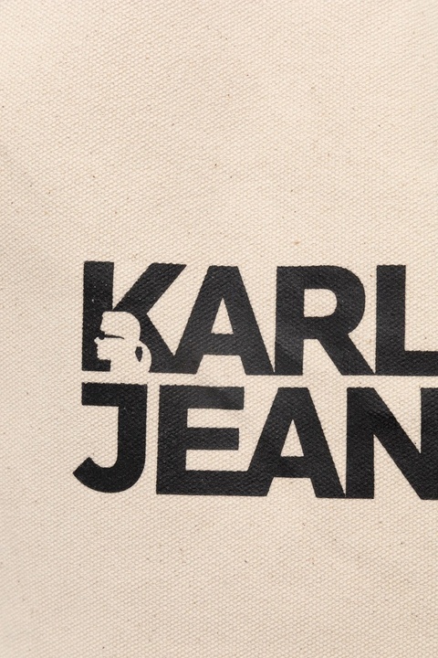 Karl Lagerfeld Jeans torba bawełniana kolor beżowy A1W50002 - zdjęcie produktu nr 2