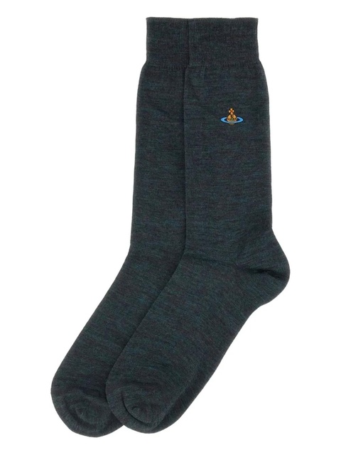 Vivienne Westwood logo-detail socks - Grey - zdjęcie produktu nr 2