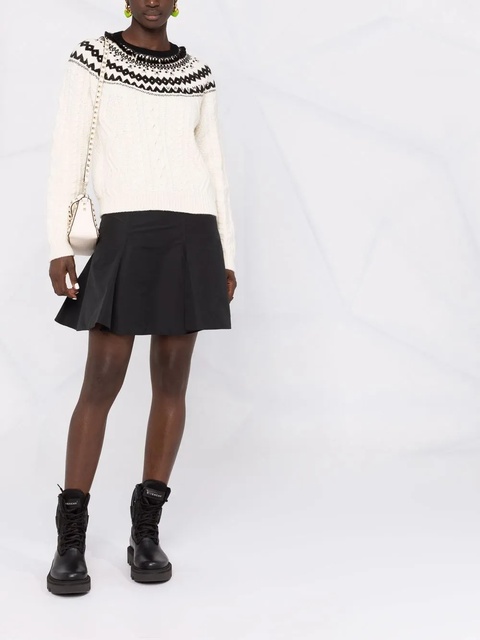 Valentino Garavani Foulard Archive cable-knit jumper - White - zdjęcie produktu nr 1