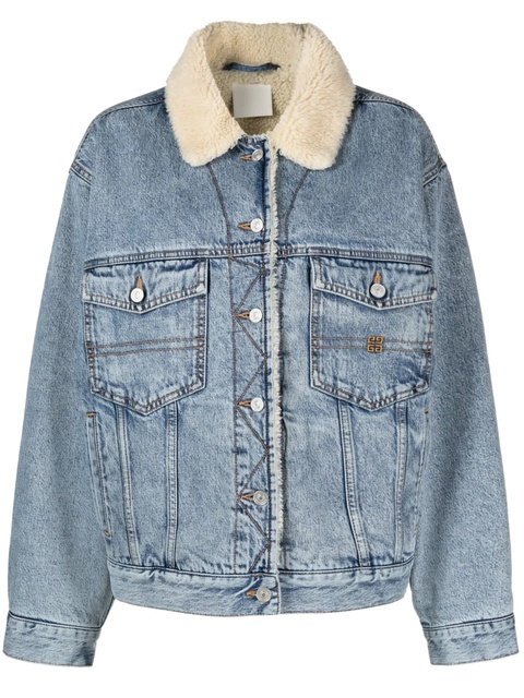 Givenchy 4G-embroidered denim jacket - Blue - zdjęcie produktu nr 1