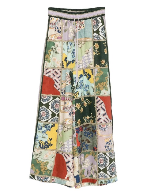 ALEMAIS Bianca patchwork pants - Green - zdjęcie produktu nr 1