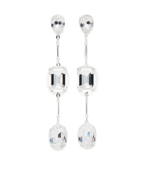 Magda Butrym crystal-embellished drop earrings - Silver - zdjęcie produktu nr 2