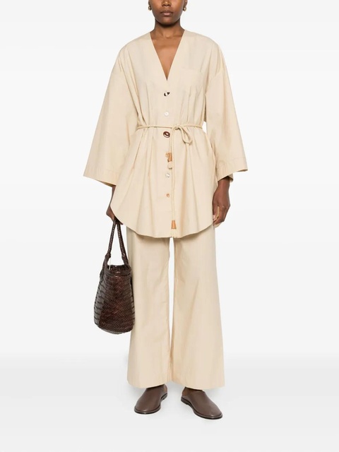 Nanushka cotton trousers - Neutrals - zdjęcie produktu nr 2