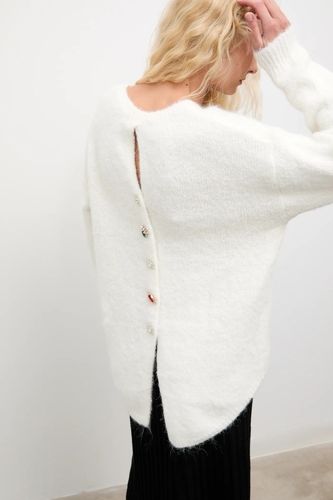 Answear.LAB sweter z wełną damski kolor biały - zdjęcie produktu nr 1