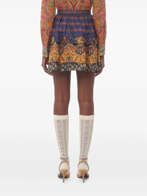 Valentino Garavani Medaglioni Voyage Imaginaire mini skirt - Blue - zdjęcie produktu nr 2