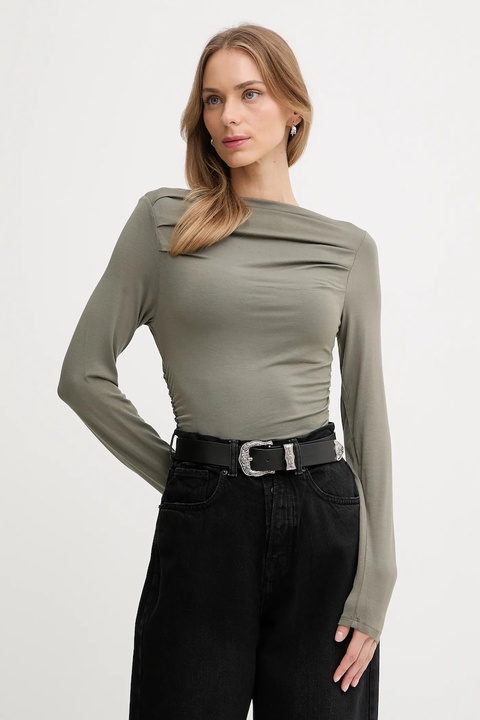 United Colors of Benetton longsleeve kolor zielony 37UKD10BA - zdjęcie produktu nr 1