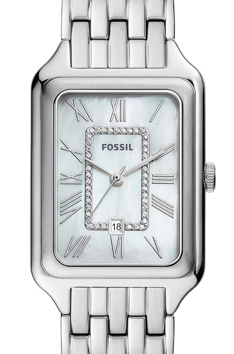 Fossil zegarek damski kolor srebrny - zdjęcie produktu nr 2