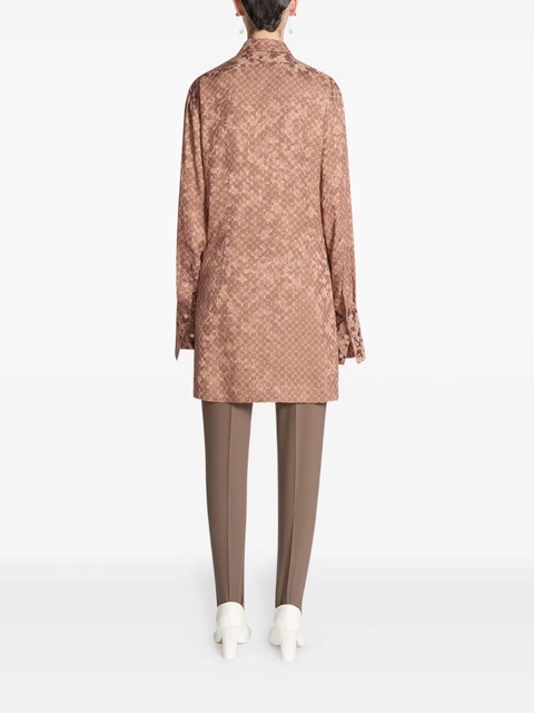 DRIES VAN NOTEN jacquard wrap top - Pink - zdjęcie produktu nr 1