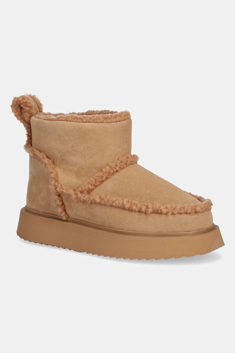 Inuikii śniegowce zamszowe Shearling Micro kolor beżowy 1001.026.0011.859 - zdjęcie produktu nr 1