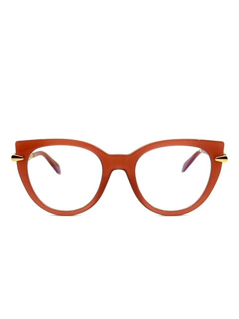 Bvlgari beaded-temple cat-eye glasses - Orange - zdjęcie produktu nr 1