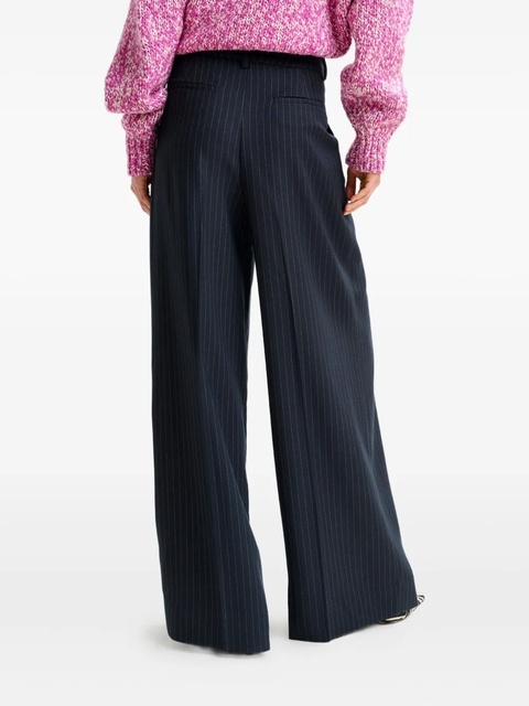 Essentiel Antwerp pinstripe-pattern pleated trousers - Blue - zdjęcie produktu nr 2