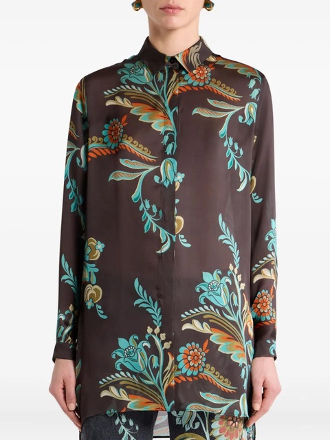 ETRO floral-print shirt - Brown - zdjęcie produktu nr 2