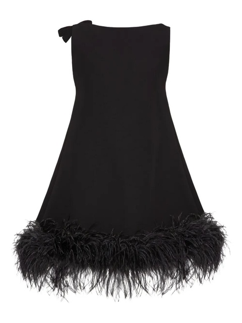 Valentino Garavani bow feather dress - Black - zdjęcie produktu nr 1