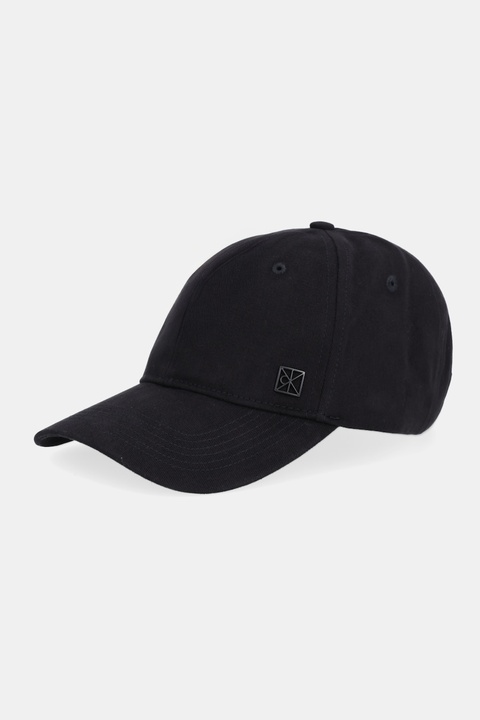 Calvin Klein czapka z daszkiem bawełniana kolor czarny LV04F5059G - zdjęcie produktu nr 1