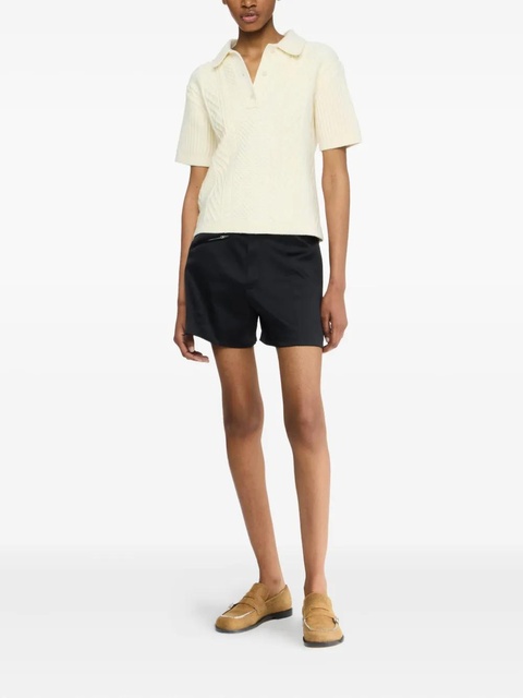 JW Anderson cable-knit polo top - Neutrals - zdjęcie produktu nr 2