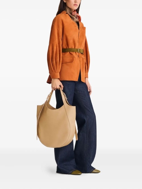 Longchamp Le Foulonné XL leather tote bag - Neutrals - zdjęcie produktu nr 2