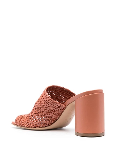Casadei 85mm braided leather mules - Brown - zdjęcie produktu nr 2