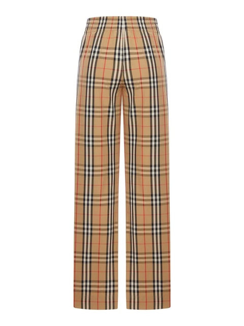 Burberry check elasticated-waist trousers - Neutrals - zdjęcie produktu nr 2