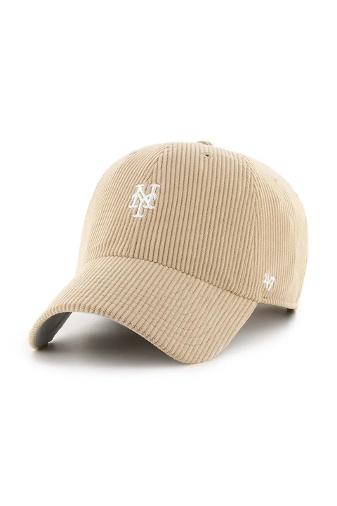 47 brand czapka sztruksowa MLB New York Mets kolor zielony B-THCBR16EWS-KHA - zdjęcie produktu nr 1