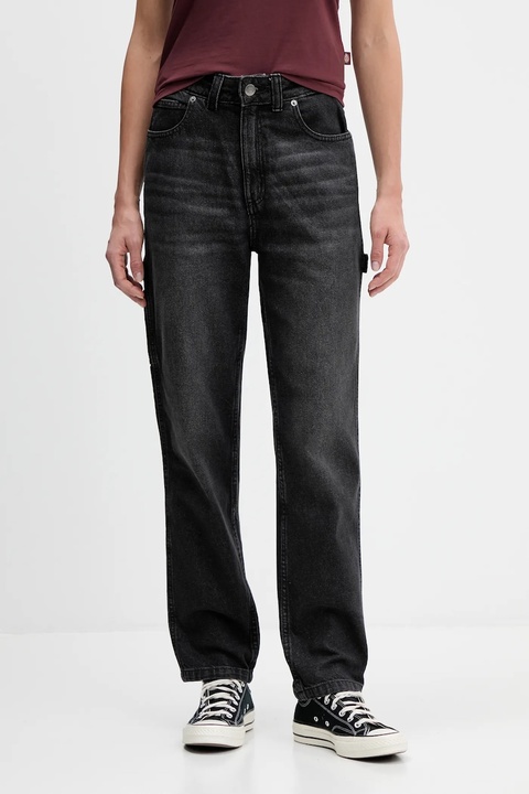 Dickies jeansy ELLENDALE DENIM damskie high waist DK0A4XEK - zdjęcie produktu nr 1
