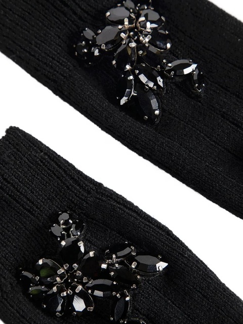 Simone Rocha crystal-rose ankle sock - Grey - zdjęcie produktu nr 2