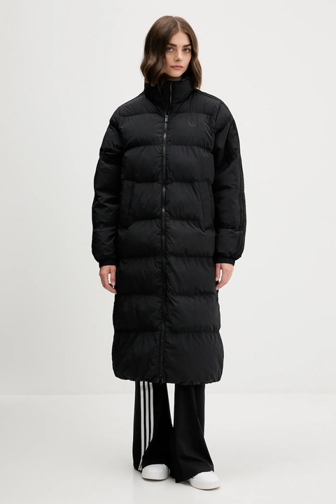 adidas Originals kurtka Long Puffer kolor czarny zimowa JX2957 - zdjęcie produktu nr 1