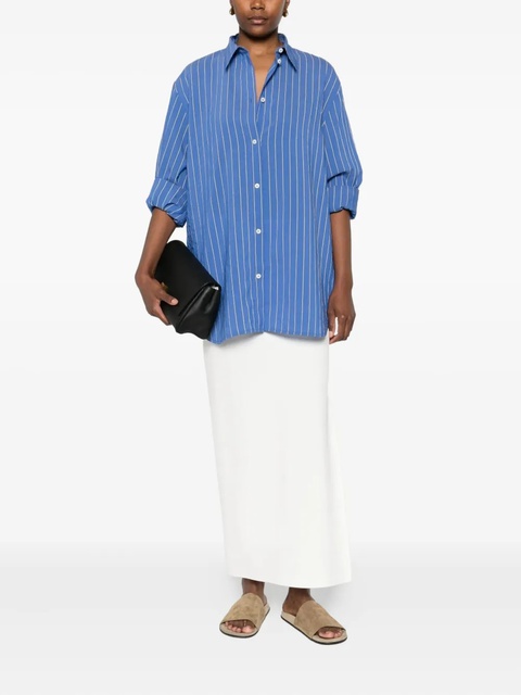 TOTEME stripe-pattern shirt - Blue - zdjęcie produktu nr 1