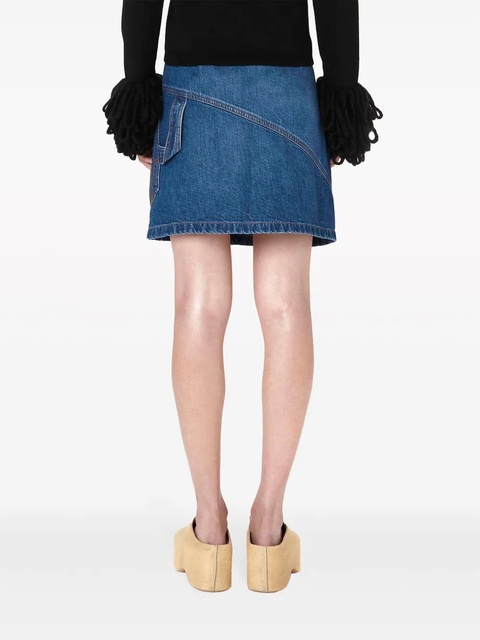 JW Anderson Twisted denim miniskirt - Blue - zdjęcie produktu nr 2