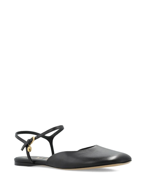 LOEWE ankle-strap leather trainers - Black - zdjęcie produktu nr 2