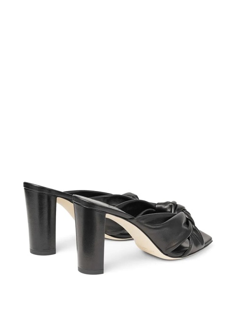 Jimmy Choo 85mm Avenue leather sandals - Black - zdjęcie produktu nr 2