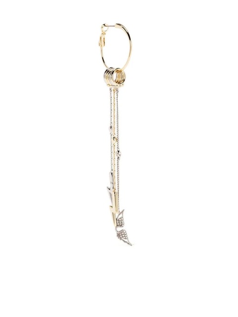 Zadig&Voltaire crystal-embellished draped earring - Gold - zdjęcie produktu nr 1
