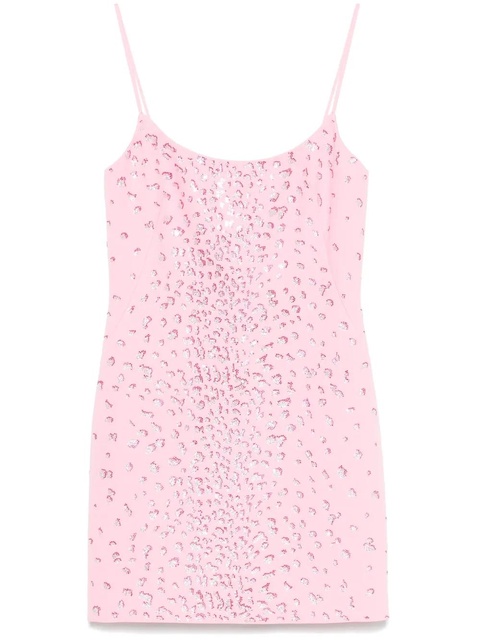 Blumarine crystal-embellished mini dress - Pink - zdjęcie produktu nr 1