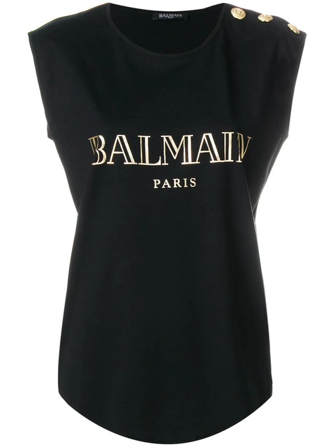 Balmain logo tank top - Black - zdjęcie produktu nr 1